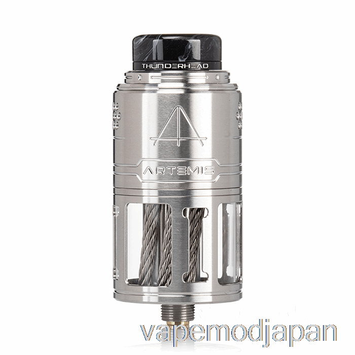 VAPE MOD サンダーヘッド クリエイションズ アルテミス V2 トップコイラー 25mm RDTA シルバー
